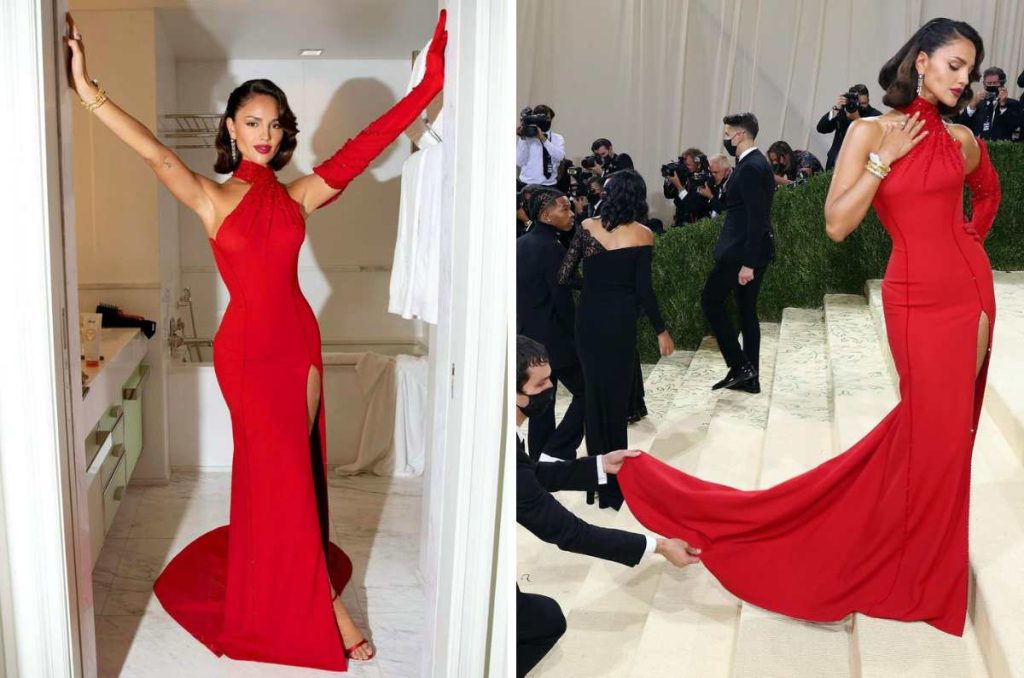 Eiza González luce el vestido rojo perfecto para las morenas 0