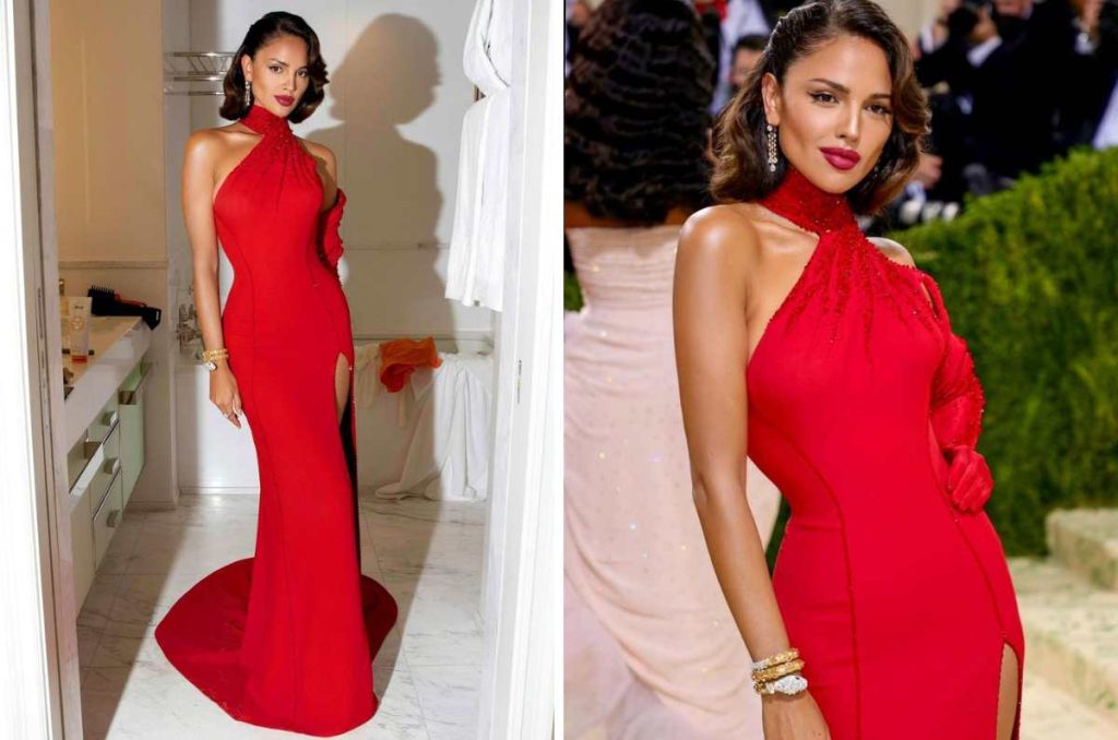 Eiza González luce el vestido rojo perfecto para las morenas 1