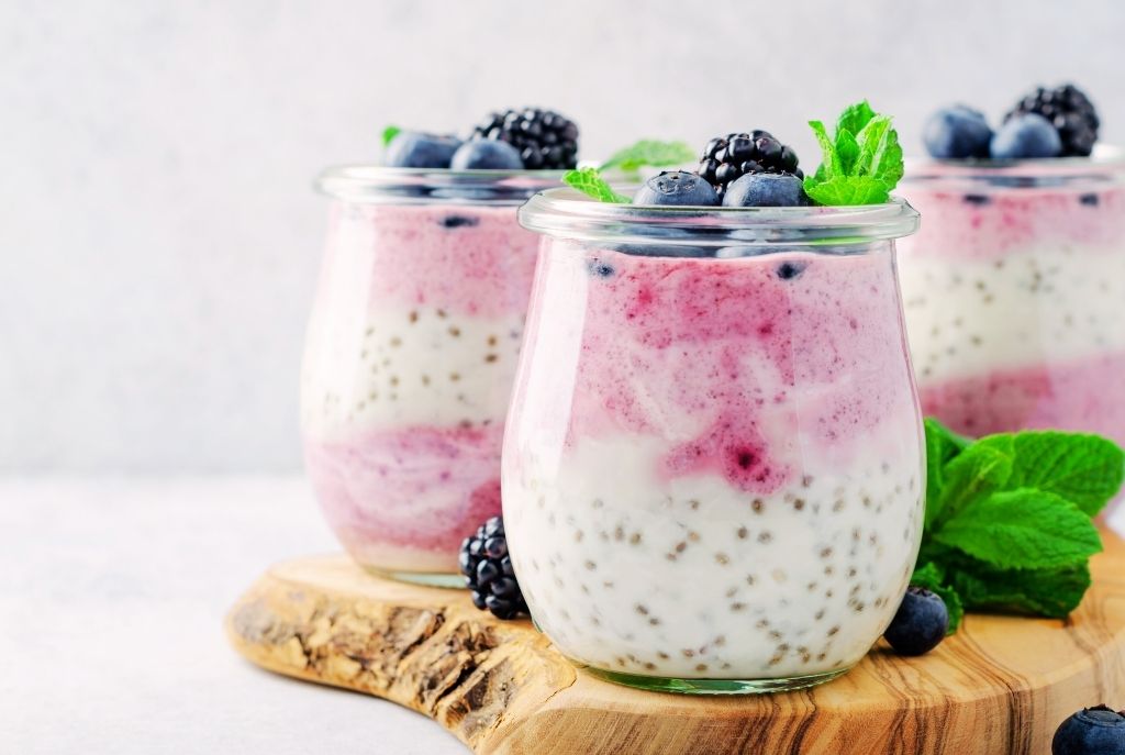 Pudín de chía con frutas