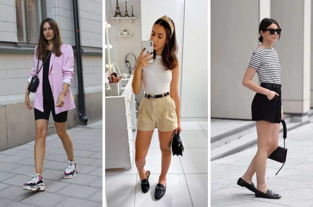 ideas de outfits con short para la primavera