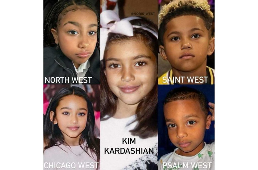 Así de grande luce North, la hija de Kim Kardashian 0