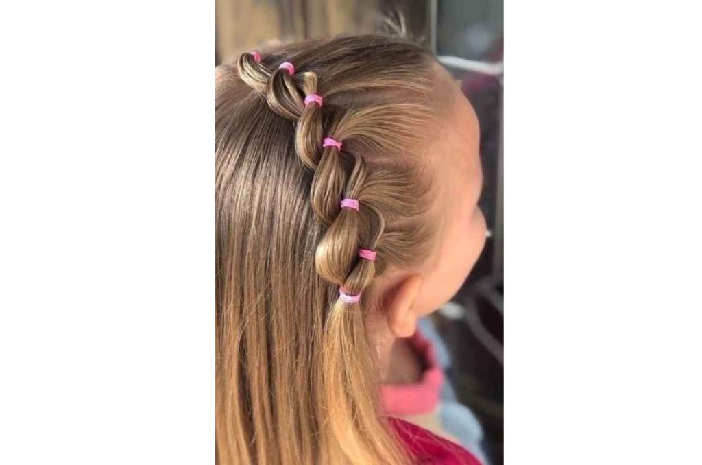 Peinados de pelo corto para niñas con trenzas 2