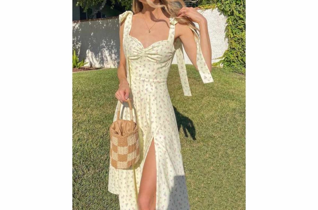 7 outfits aesthetic con vestido para estar fresca en primavera-verano 3