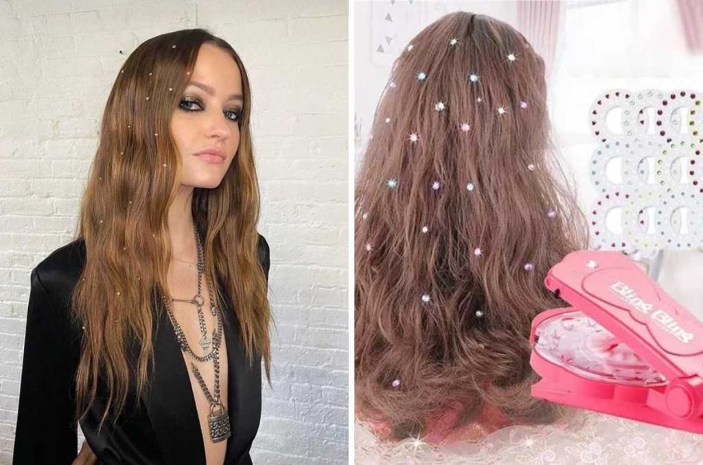 Ideas de peinados con perlas en el cabello para tu graduación 6