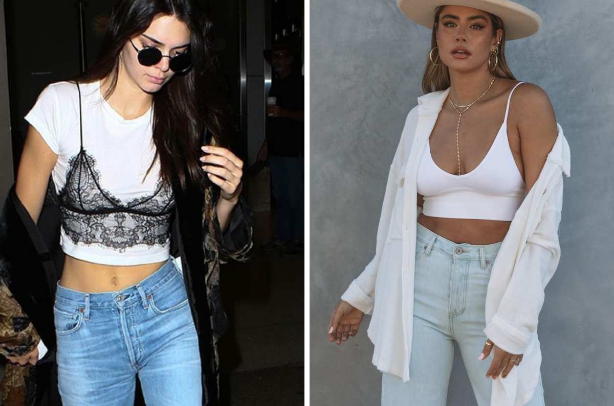 Outfits con bralette negro best sale