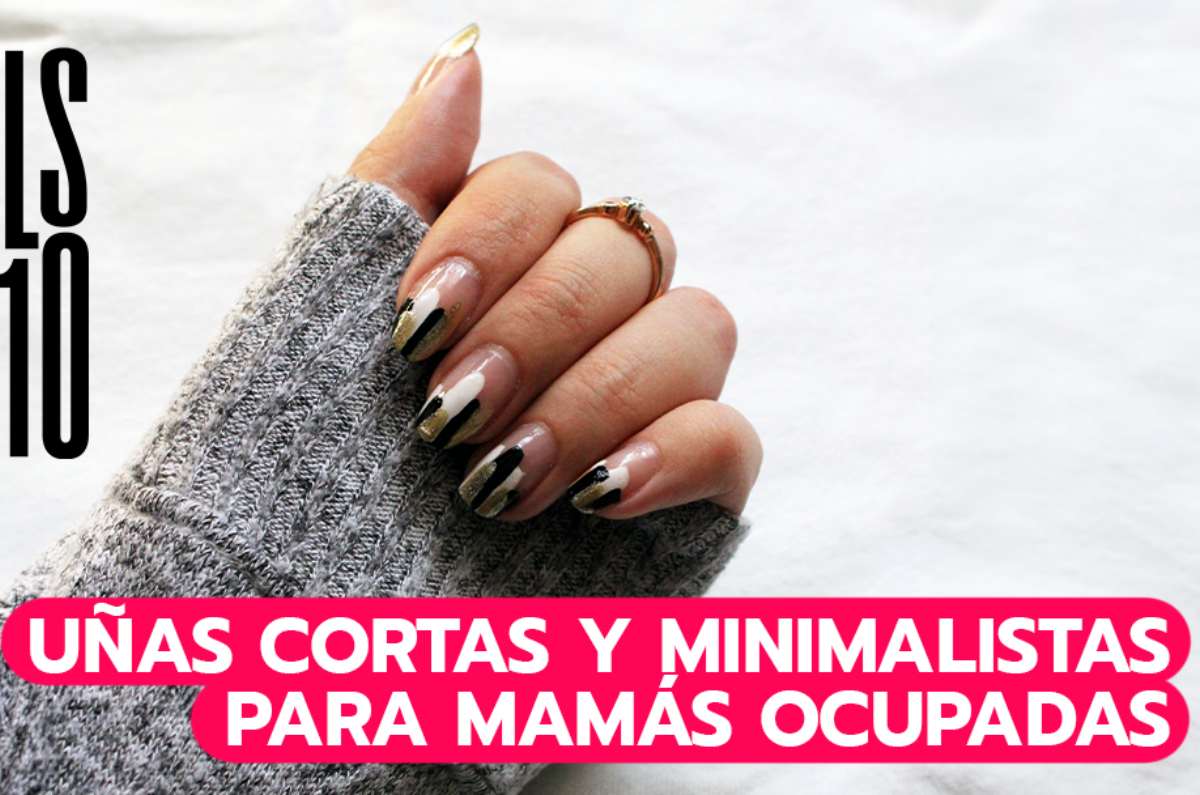Uñas cortas y minimalistas para mamás ocupadas