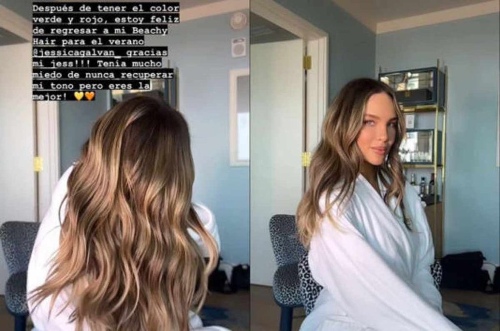 ‘Beachy hair’, el color de pelo rubio de Belinda que le queda a las morenas 1