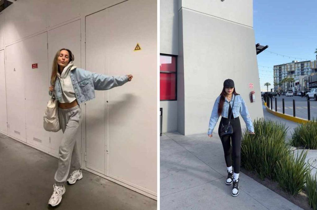5 outfits con chamarra de mezclilla para usar en días nublados 2