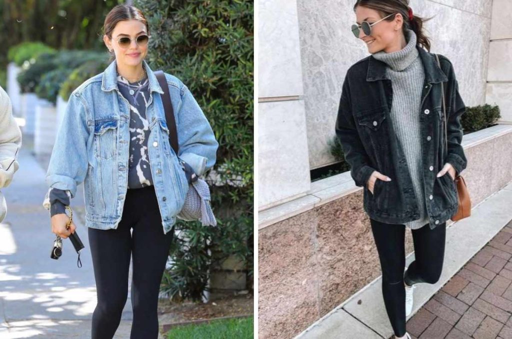 5 outfits con chamarra de mezclilla para usar en días nublados 3
