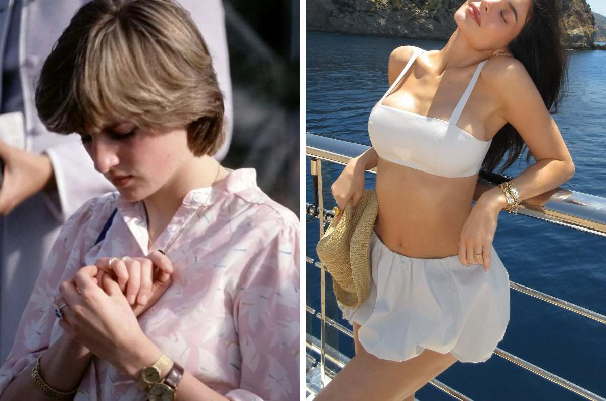Doble reloj: la tendencia que comparten Lady Di y Kylie Jenner