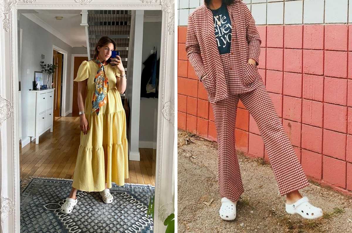 Outfits con crocs que te harán lucir arreglada en la oficina