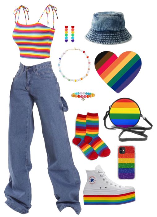 Accesorios y prendas colorful para armar tu outfit pride 4