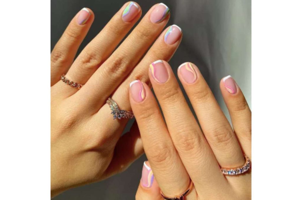 ideas de uñas cortas y cuadradas