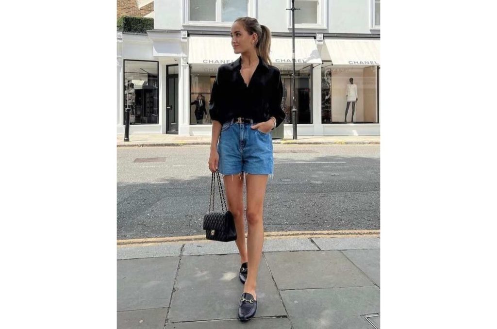 5 formas chic de combinar tus shorts de mezclilla para usarlos en el trabajo 1