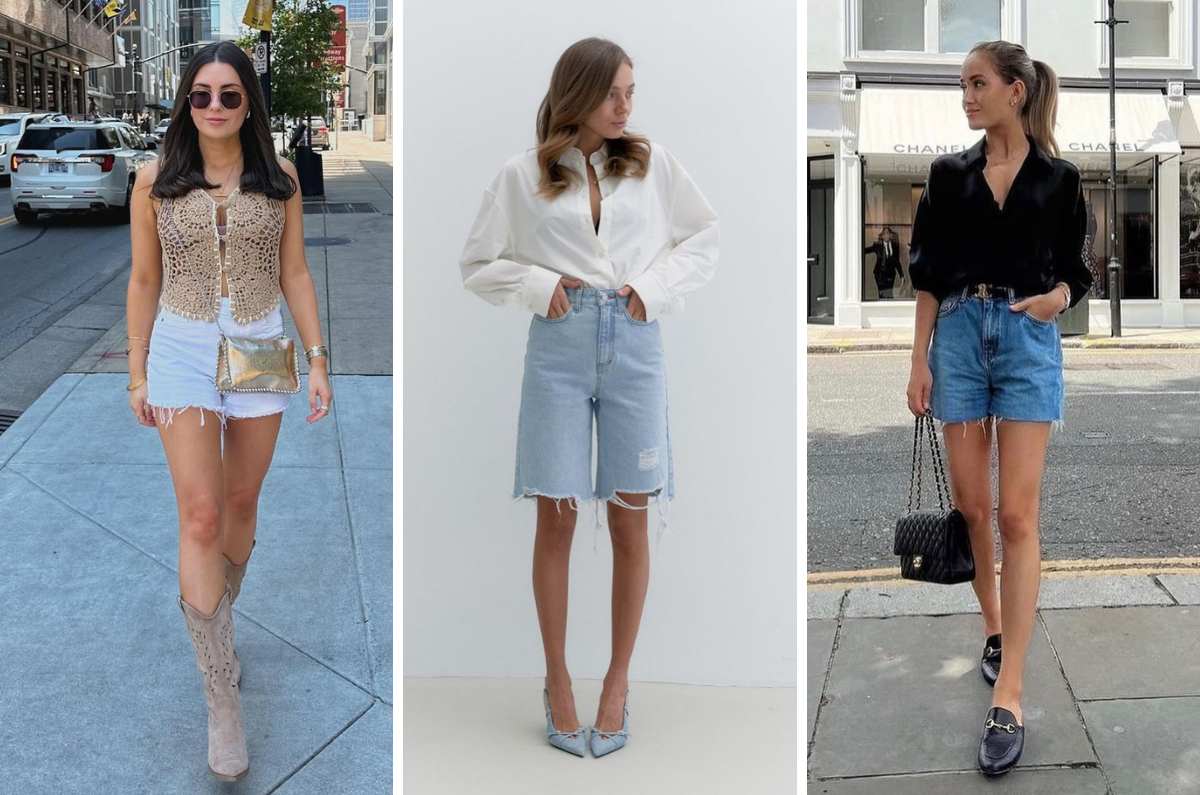 5 formas chic de combinar tus shorts de mezclilla para usarlos en el trabajo