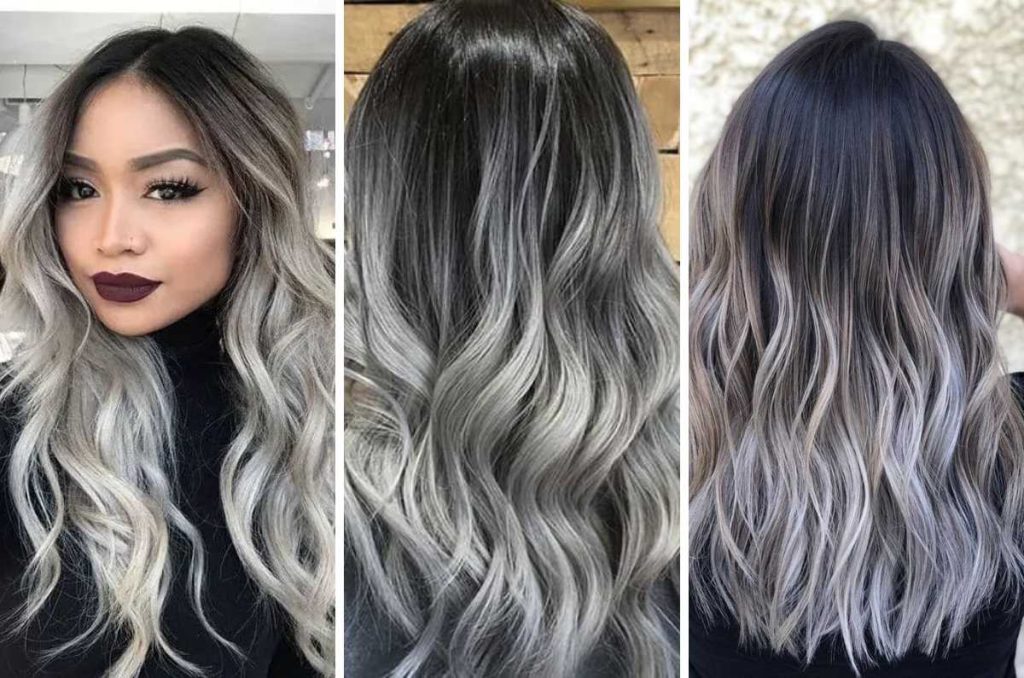 Balayage gris en cabello oscuro; ¿qué colores me favorecen si soy morena clara? 3