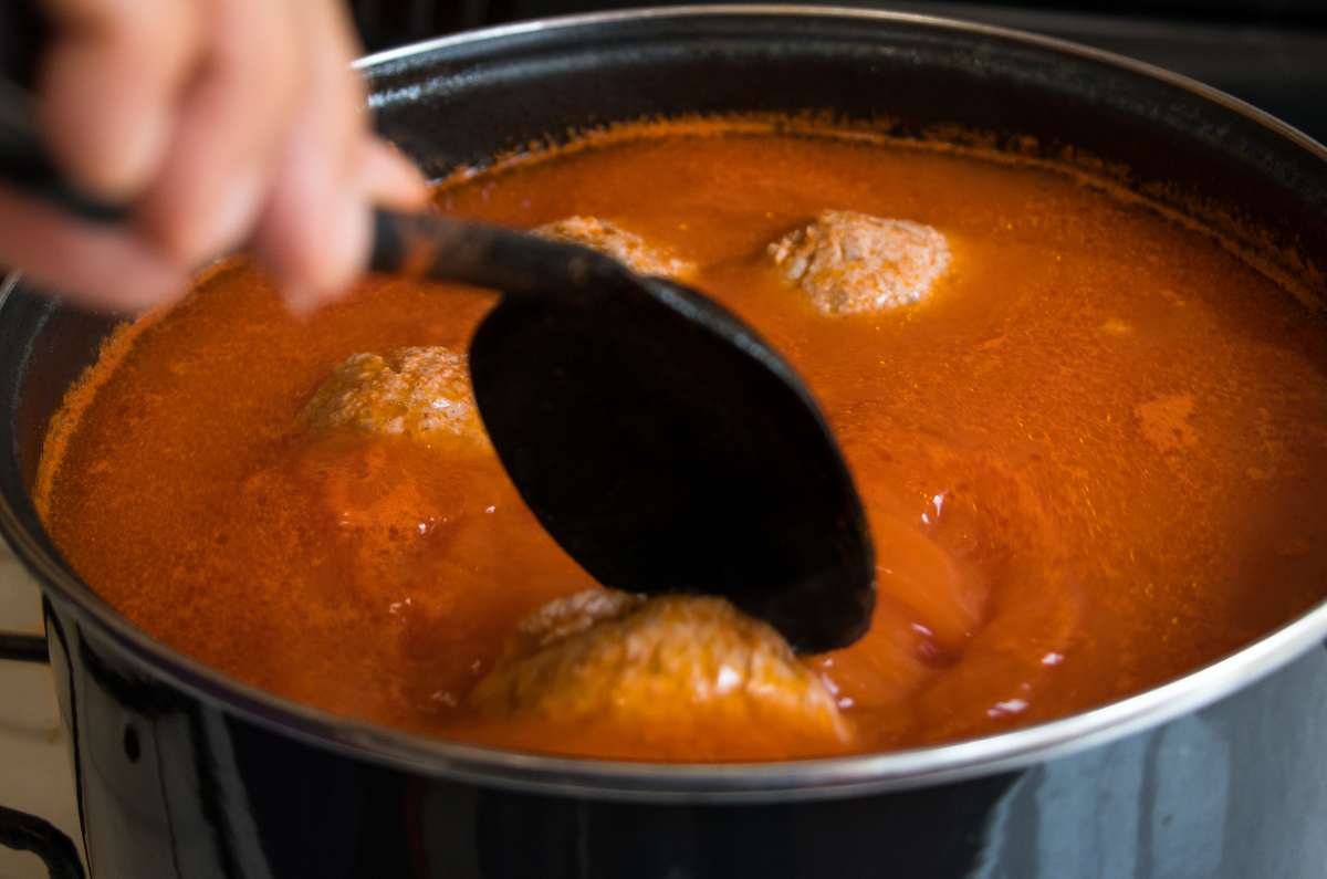 Sopa de albóndigas
