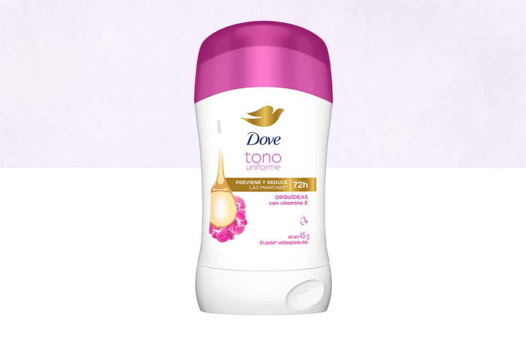 Axilas protegidas solo con el desodorante Dove Tono Uniforme