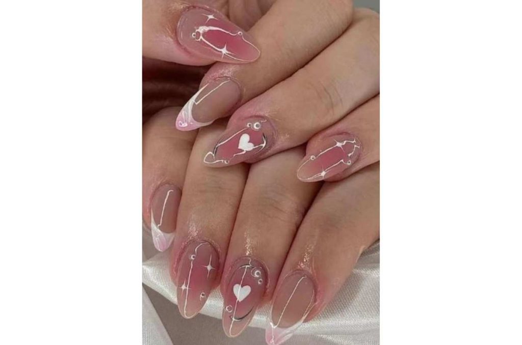 Diseños de uñas aesthetic coreanas que puedes hacer en casa 2