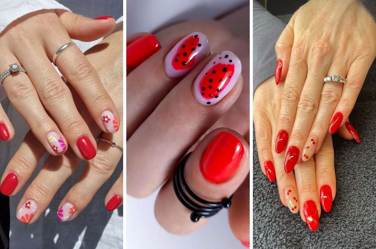 15 diseños de uñas rojas para llevar un mani clásico pero renovado