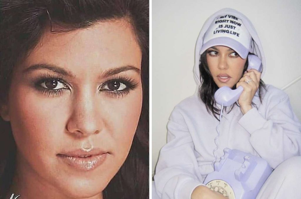 Kourtney Kardashian cambios físicos