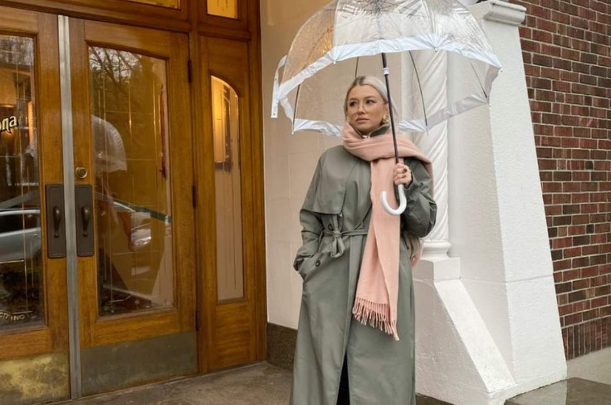 Ideas de outfits abrigadores para ir a trabajar en un día nublado