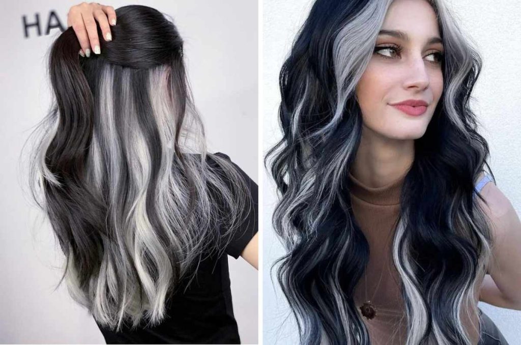 Balayage gris en cabello oscuro; ¿qué colores me favorecen si soy morena clara? 6