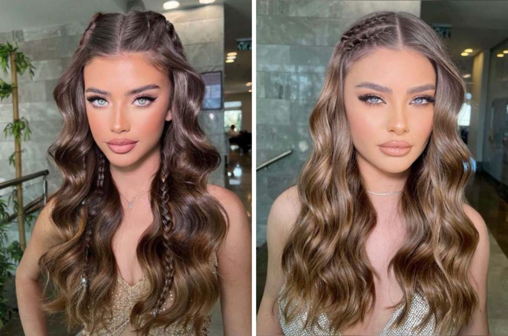 Ideas de peinados para graduación con ondas sirena que puedes hacer en casa 3