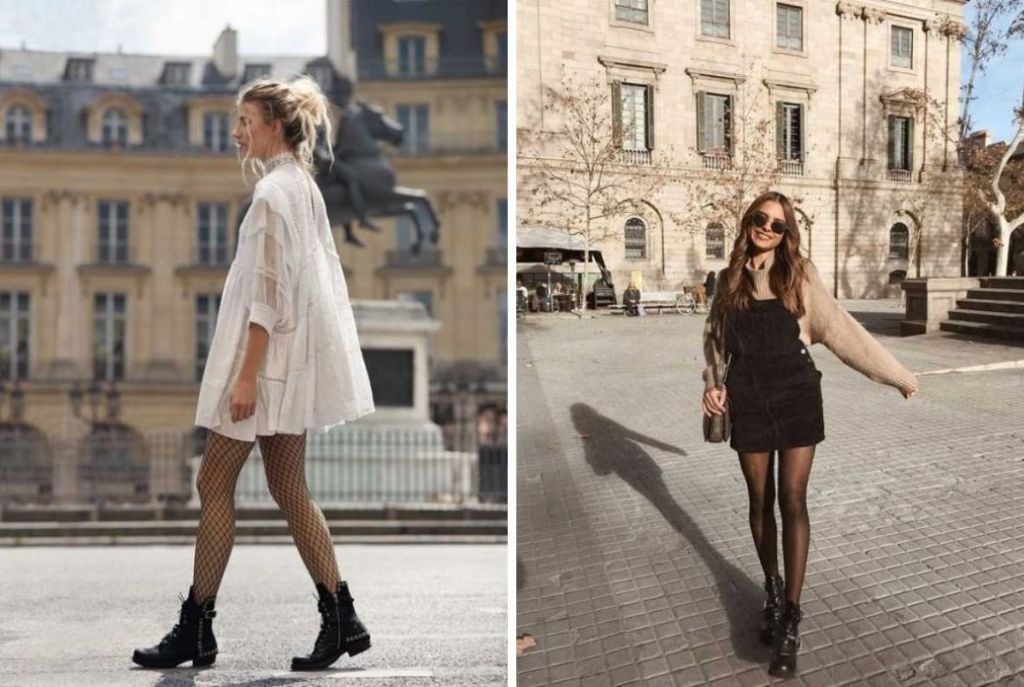 Outfit para lluvia con vestido