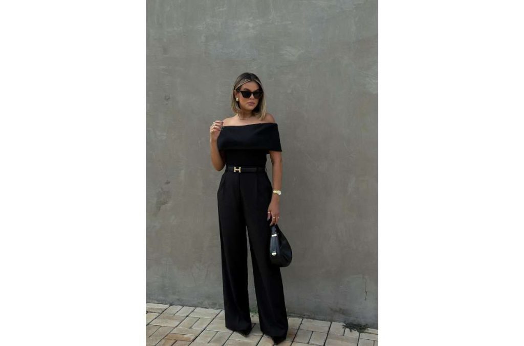 Looks con pantalones negros para ir a la oficina arreglada 0