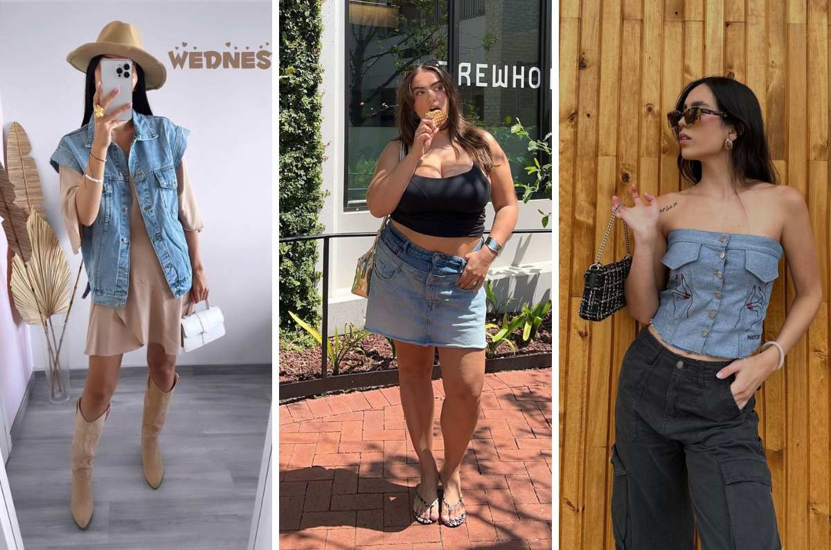 5 outfits con mezclilla ideales para el clima veraniego