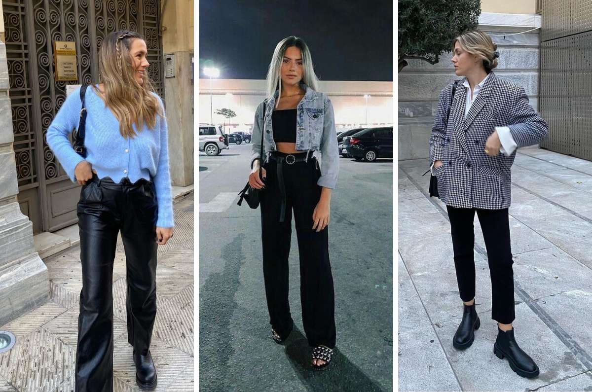 Looks con pantalones negros para ir a la oficina arreglada