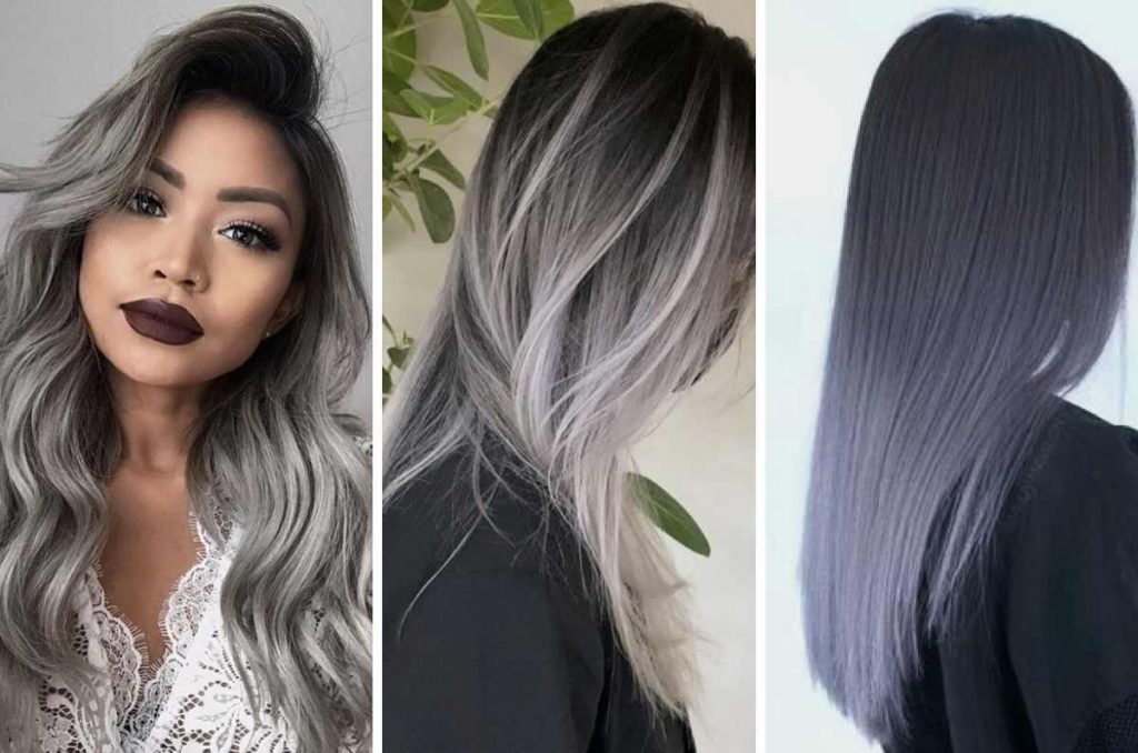 Balayage gris en cabello oscuro; ¿qué colores me favorecen si soy morena clara? 5