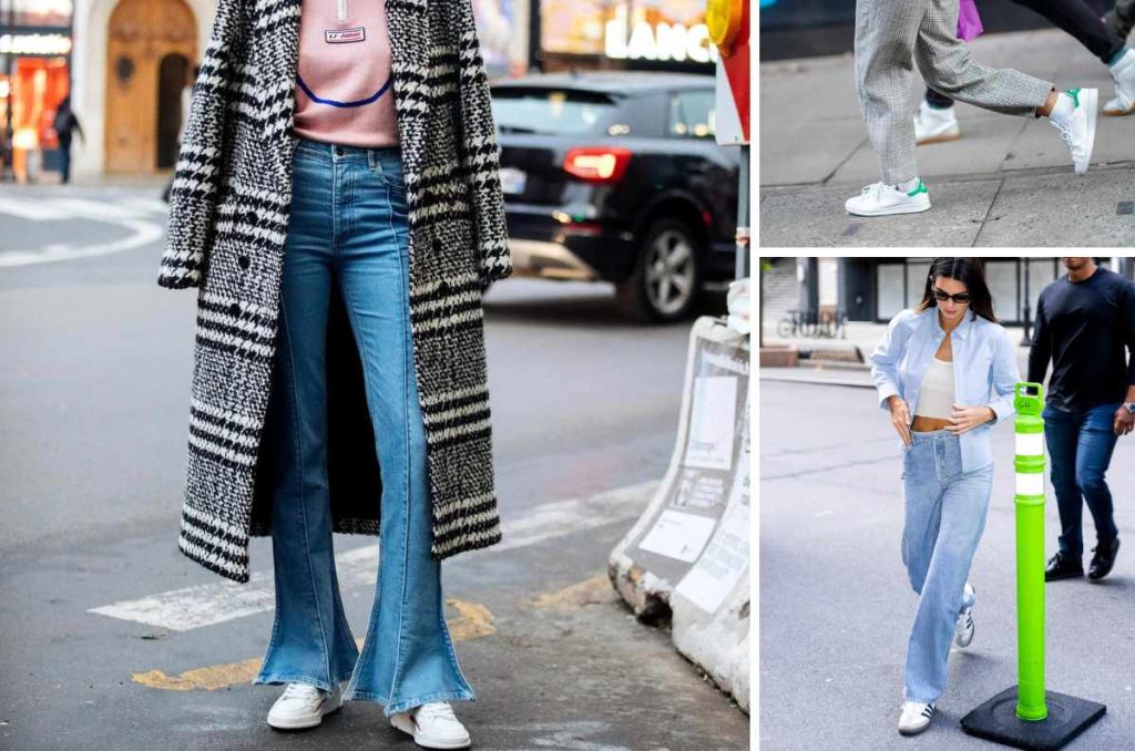 7 tipos de tenis que combinan perfecto con los pantalones acampanados 2