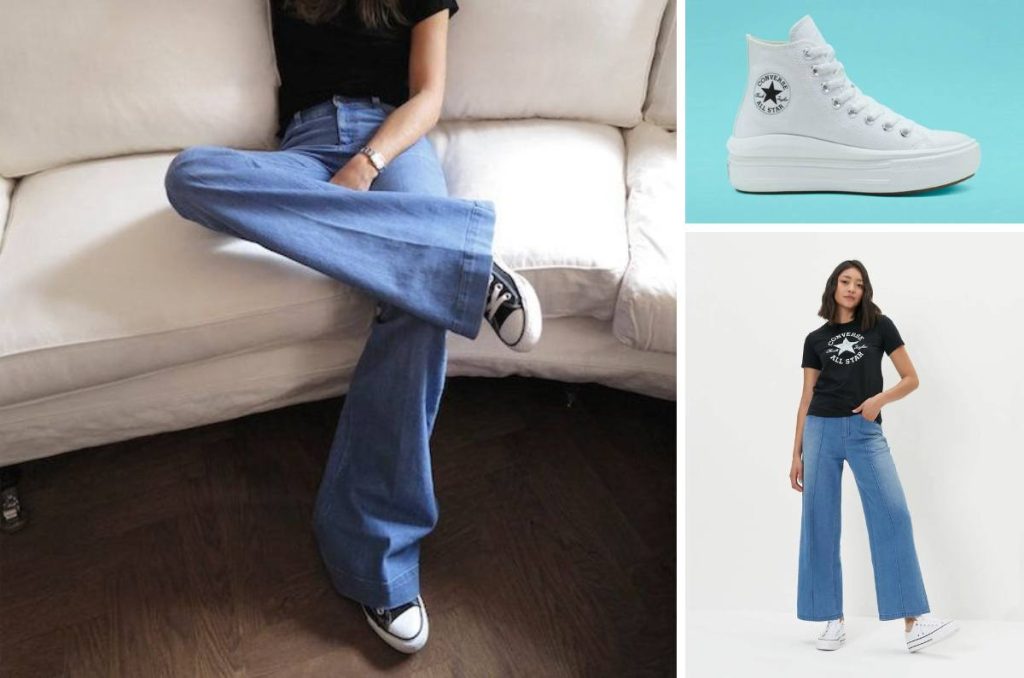 7 tipos de tenis que combinan perfecto con los pantalones acampanados 0