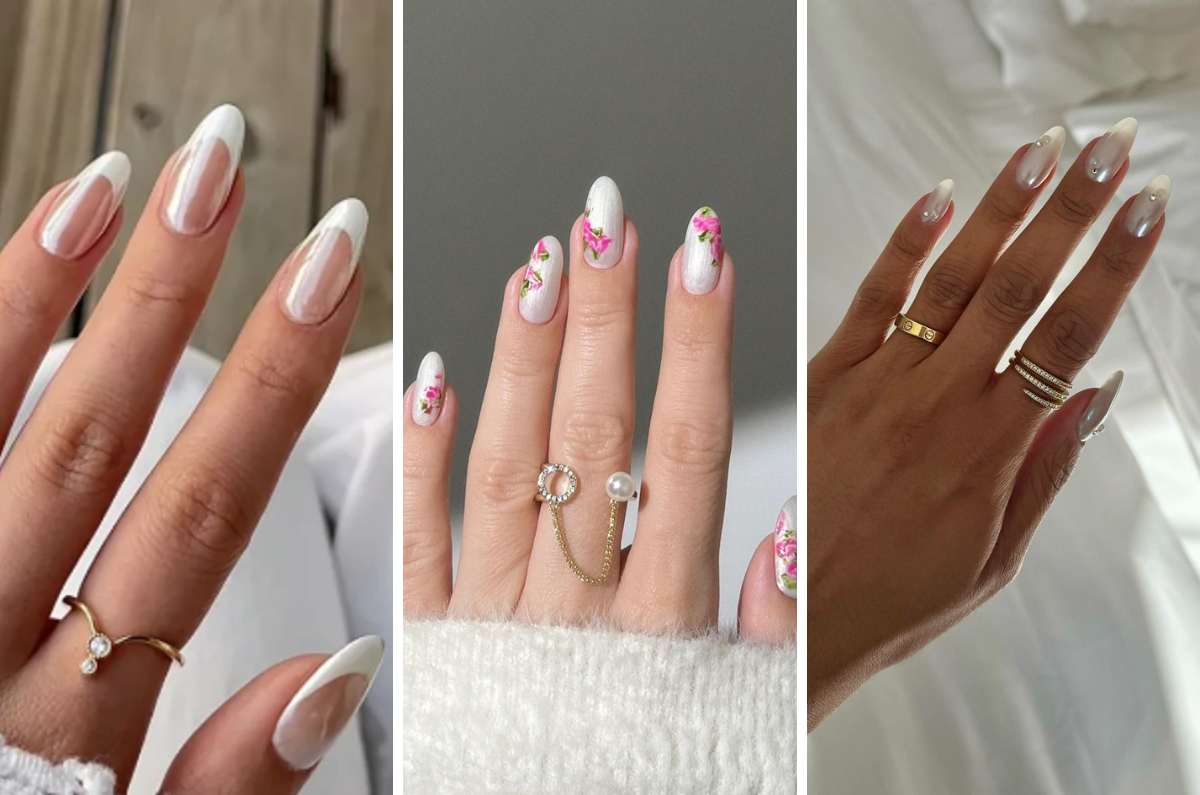 Uñas blancas cromadas: 10 diseños para darle un giro a un manicure básico