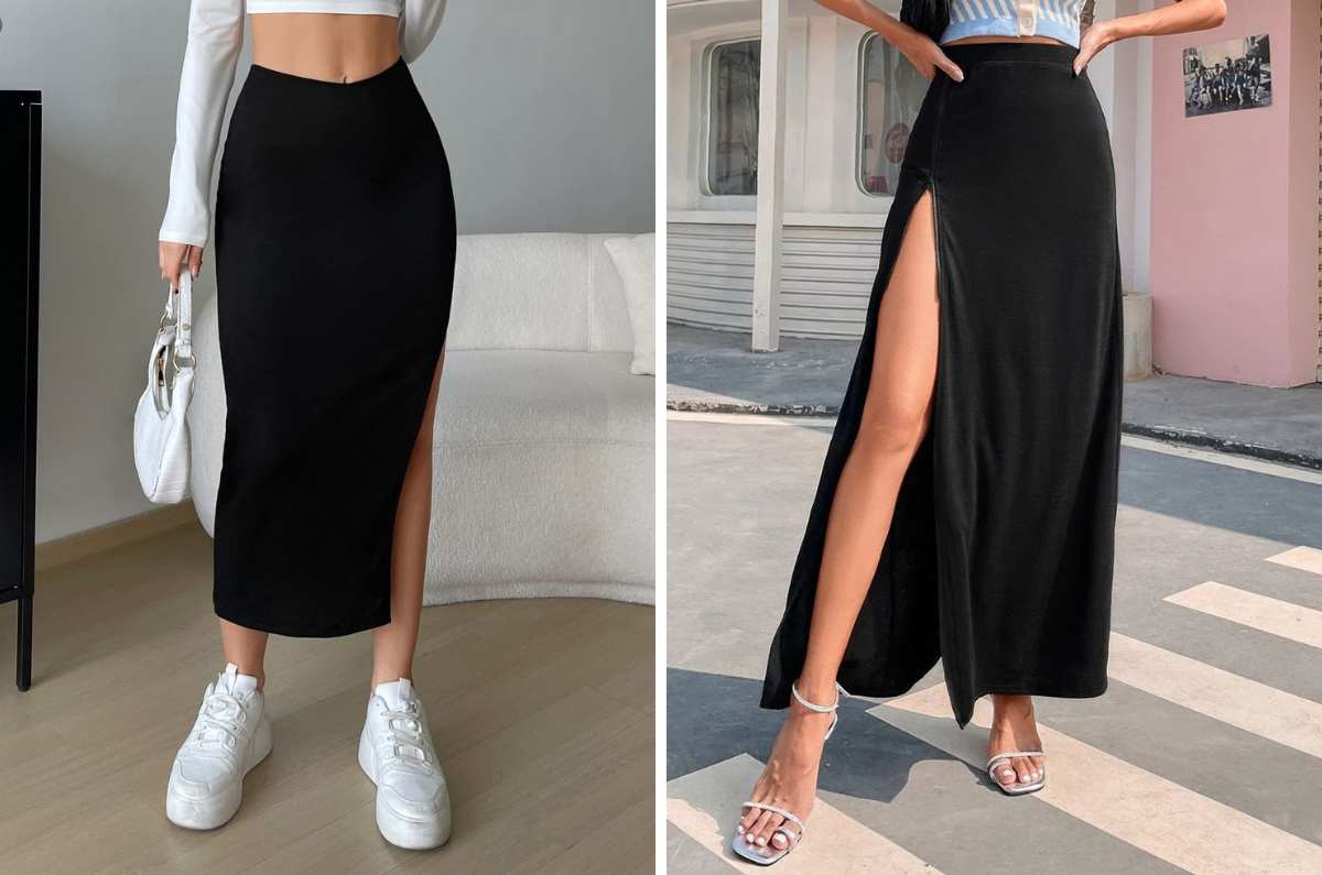 5 zapatos que combinan con faldas que tienen abertura en la pierna