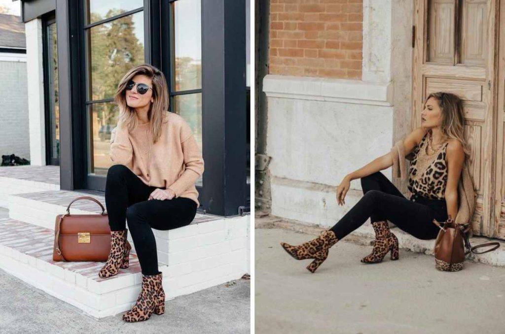 Cómo combinar botas de otoño ‘animal print’ y lograr un outfit elegante 2