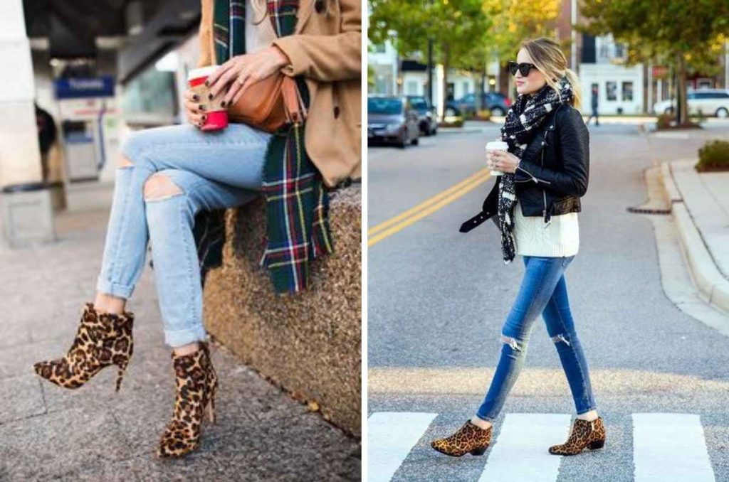 Cómo combinar botas de otoño ‘animal print’ y lograr un outfit elegante 1