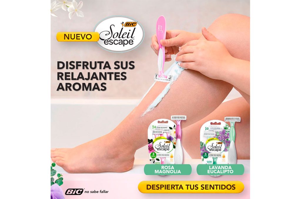 BIC Soleil Escape Rosa Magnolia, la nueva forma de rasurarte