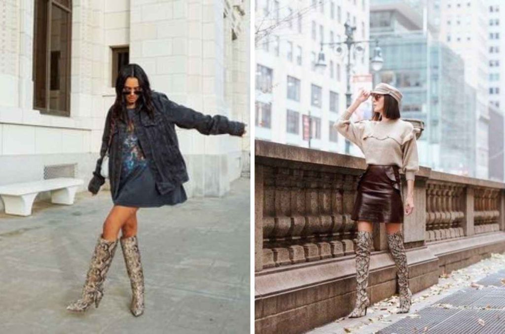 Cómo combinar botas de otoño ‘animal print’ y lograr un outfit elegante 3