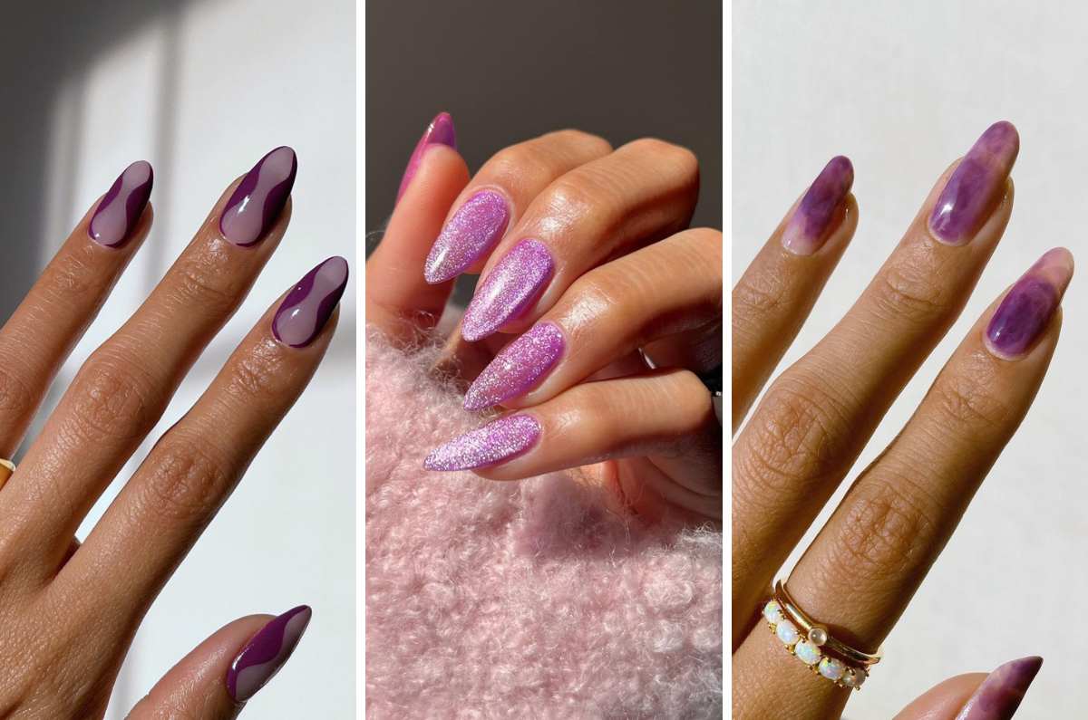 Uñas moradas: 5 diseños perfectos para cualquier temporada