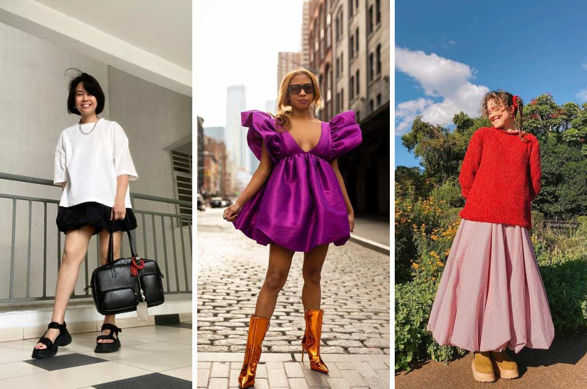 Falda burbuja: 15 outfits renovados para usar la tendencia dosmilera