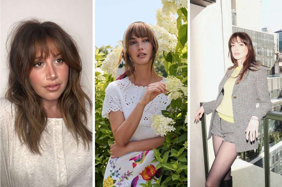 10 formas de peinar tu fleco francés y verte más elegante
