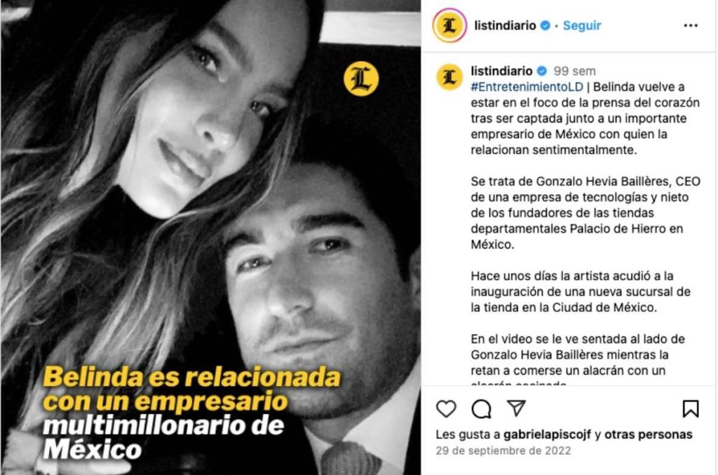 Él es el adinerado empresario con el que estaría saliendo Belinda 0