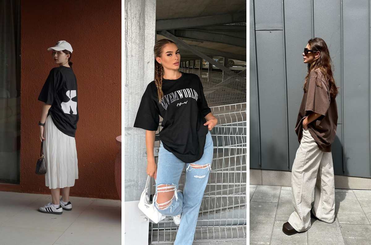 7 outfits comodos pero arreglados con playeras oversize