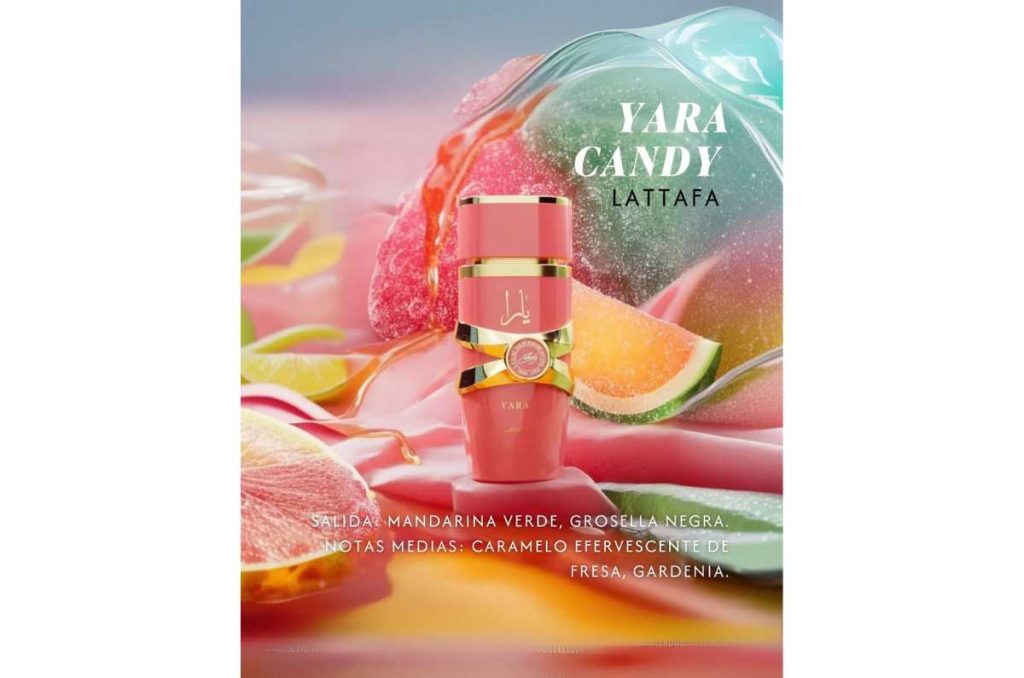 Yara Lattafa Candy perfume árabe