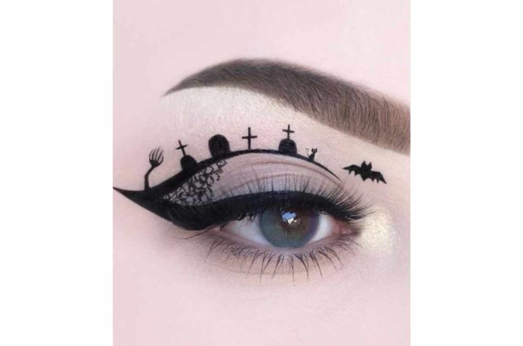 Delineados gráficos para Halloween muy fáciles de hacer 8
