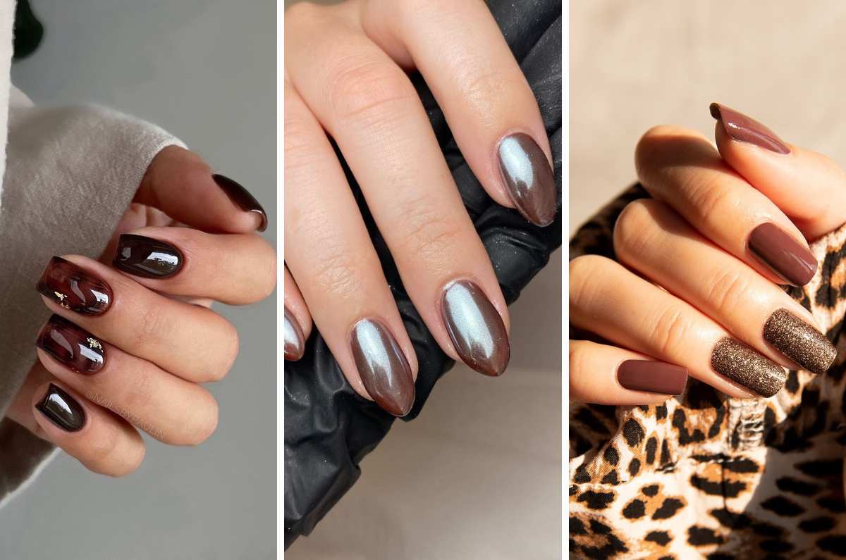 Dark chocolate nails: las uñas perfectas para la temporada