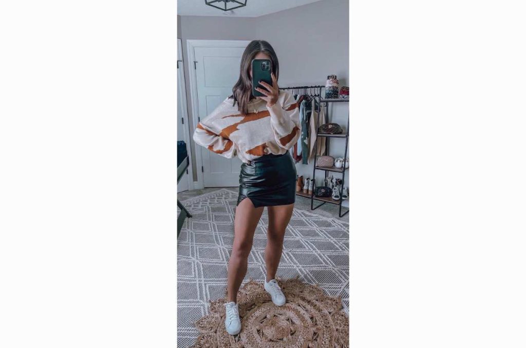 Falda mezclilla con tenis hotsell